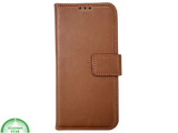 iPhone 16 Pro Max Insteekhoesje Bruin &ndash; Leren Look &amp; Stijlvolle Bescherming