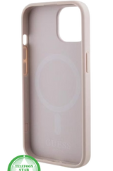 Hoesje voor iPhone 14 &ndash; RozeLuxe Design met Goudkleurig Logo