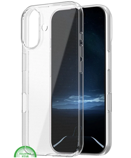 Perfecte pasvorm voor iPhone 16 Plus&ndash; Silicone, Flexibel, Helder &amp; Extra Sterk, transparant en Extra bescherming voor camera en scherm | Telefoonstar