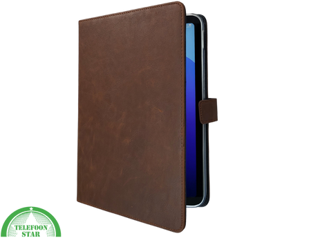iPad 10 de Gen 2022 Hoes Luxe Bruine Bookcase 10.9 inch Schokbestendig