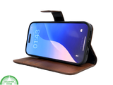 iPhone 16 Pro Max Insteekhoesje Bruin &ndash; Leren Look &amp; Stijlvolle Bescherming