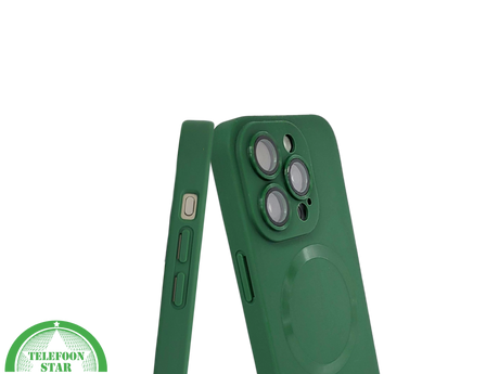 iPhone 15 Pro Groen Hoesje met Ringhouder &ndash; MagSafe &amp; Kickstand | Telefoonstar.nl