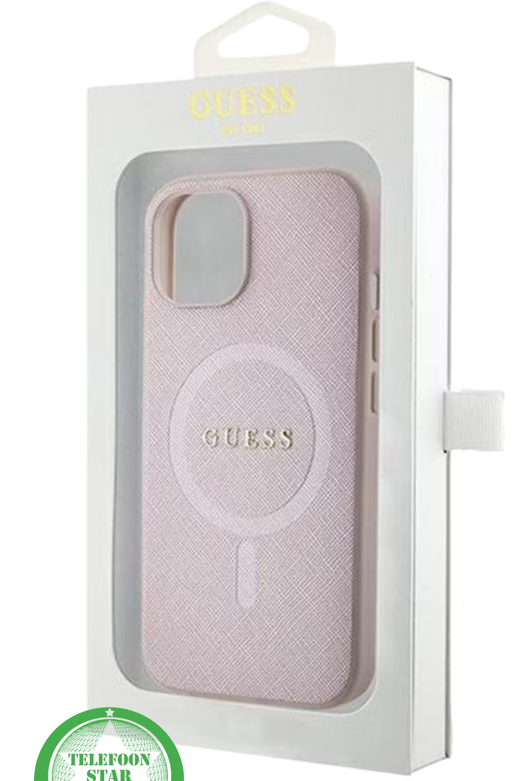 Hoesje voor iPhone 14 &ndash; RozeLuxe Design met Goudkleurig Logo