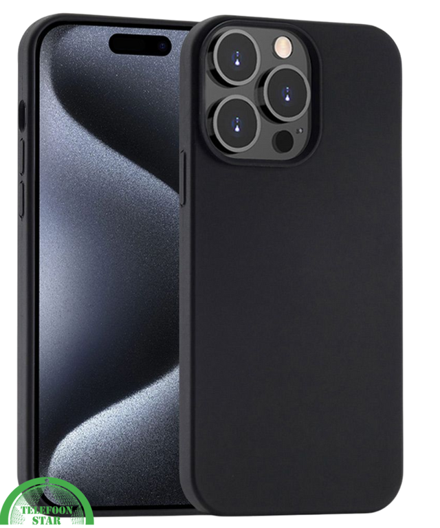 Zwart Hoesje voor iPhone 12 Pro Transparant, Slank, Helder &amp; Krasbestendig