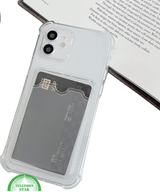 Transparant Hoesje voor iPhone 12 met Kaarthouder Handig, Slank &amp; Shockproof