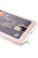 Bumper Hoesje iPhone SE 2022 met Kaartvak &ndash; Helder, Sterk &amp; Functioneel