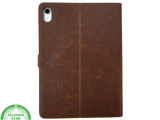 iPad 10 de Gen 2022 Hoes Luxe Bruine Bookcase 10.9 inch Schokbestendig