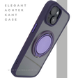 iPhone 15 Hoesje &ndash; Transparant Met Paarse Ringhouder | Stijlvol, Praktisch &amp; Betrouwbaar