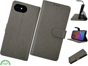 Boek case Grijs cover iPhone 16E 2025