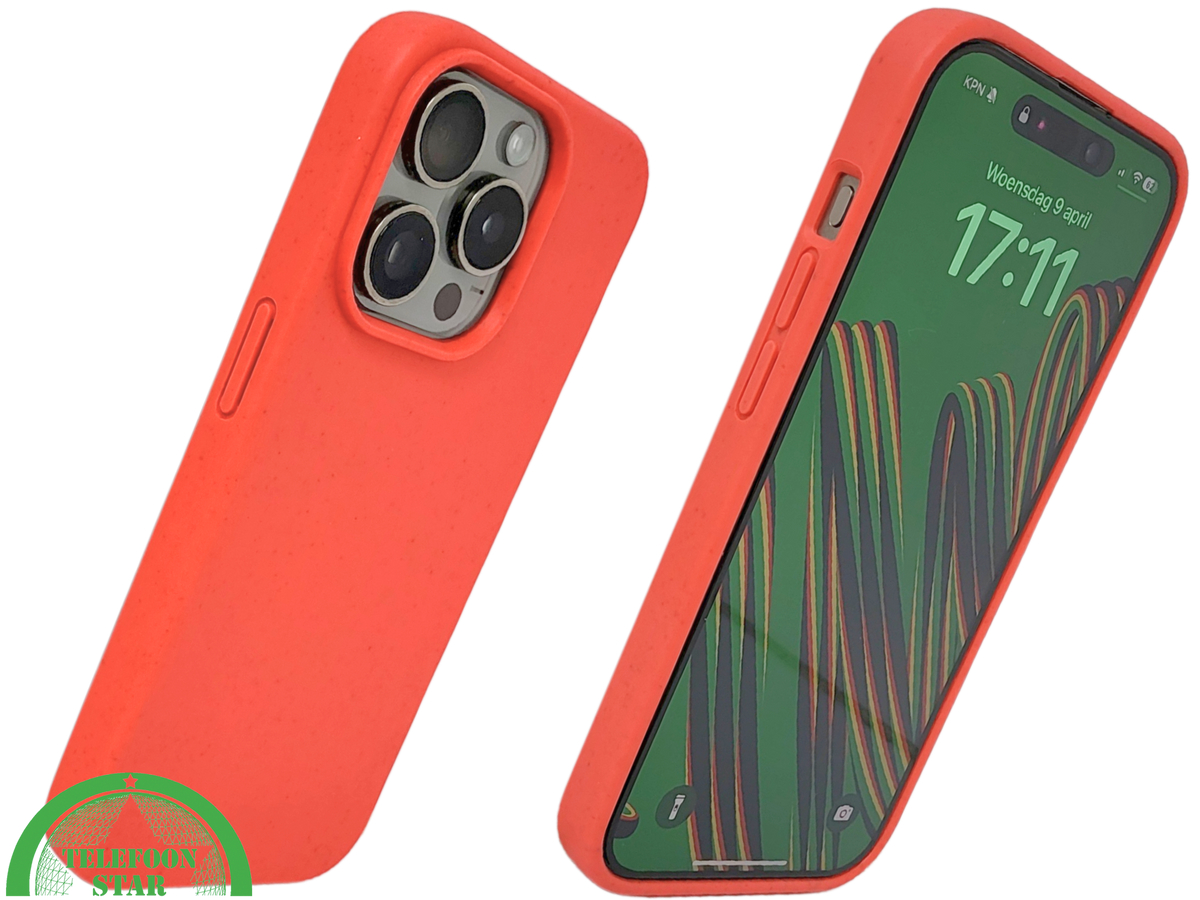 Rood iPhone 15 Pro Hoesje &ndash; Minimalistisch, Slank &amp; Opvallend | Telefoonstar.nl