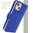 Blauw Bookcase Hoesje iPhone 13 EN 14 Wallet Case met Magneetsluiting Telefoonstar
