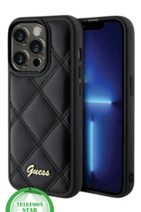 Zwart Elegant Hoesje met Goud Detail iPhone 15 Pro Max