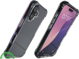 hoesje doorzichtig zwarte randen silicone draadloos oplaad voor iPhone 16
