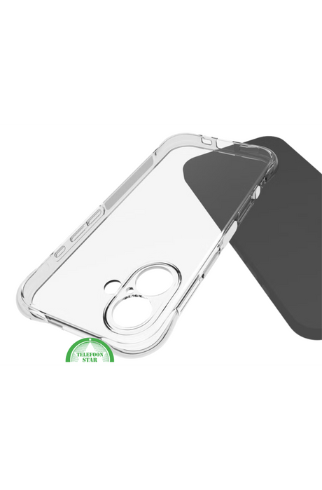 Siliconen Case Hoesje voor iPhone 17 &ndash; Slank, Schokbestendig &amp; Transparant Antishock | Telefoonstar