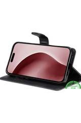 Bookcase Hoesje voor iPhone 16 Pro Max - Zwart Magnetische sluiting voor veilige bescherming | Telefoonstar
