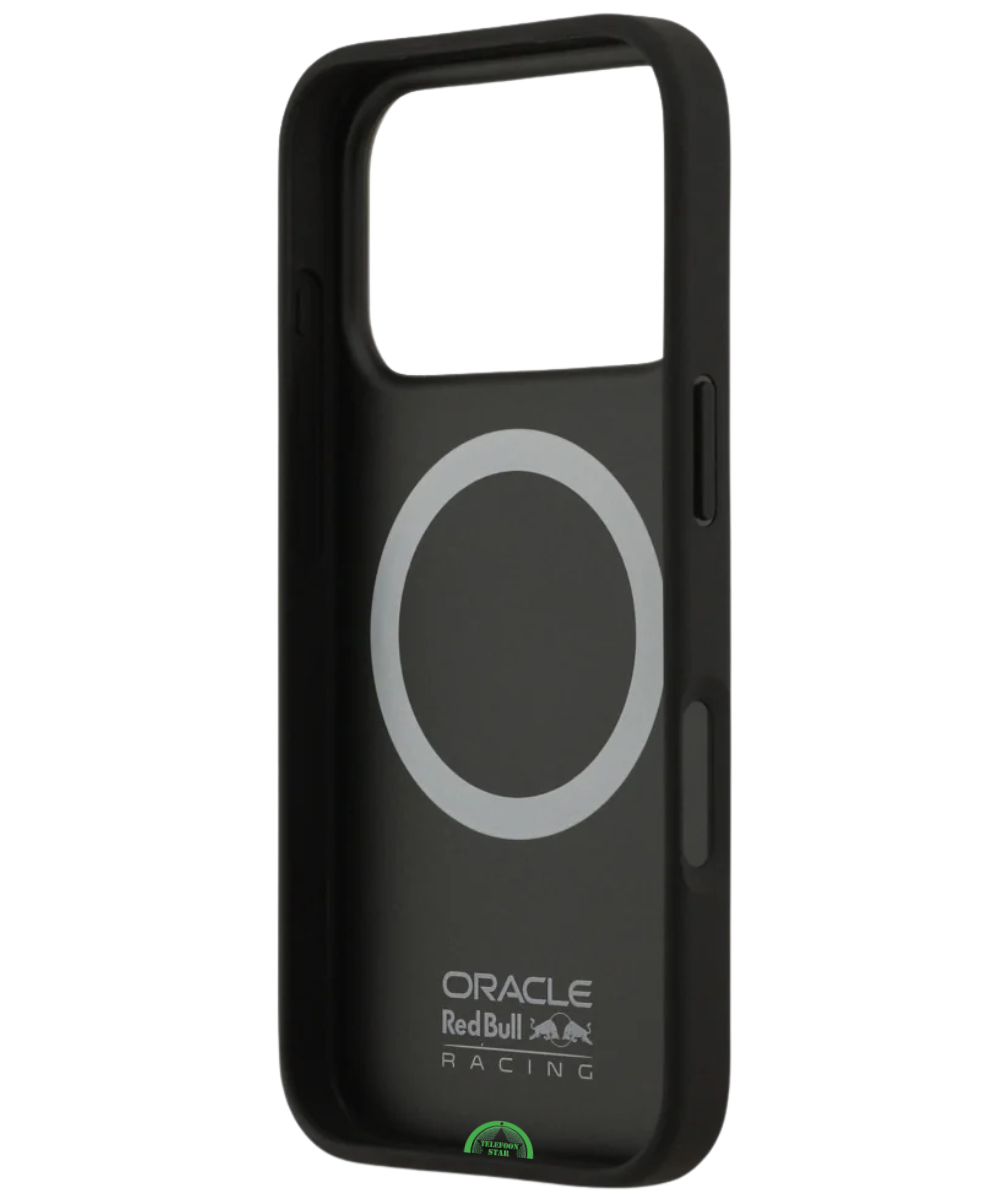Hoesje voor iPhone 17 Pro Zwart met Sportieve carbon look achterkant