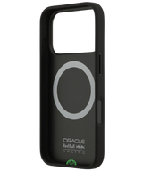Hoesje voor iPhone 17 Pro Zwart met Sportieve carbon look achterkant
