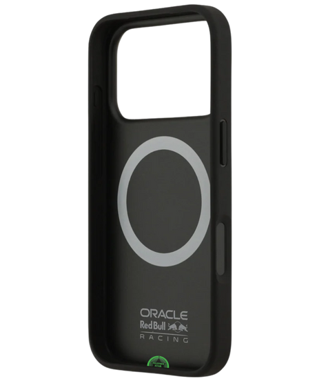 Hoesje voor iPhone 17 Pro Zwart met Sportieve carbon look achterkant