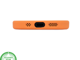 iPhone 15 MagSafe Hoesje Oranje-Zwart &ndash; Sportieve Look met Magnetische MagSafe Ring
