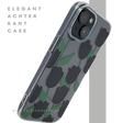 iPhone 15 Hoesje &ndash; Transparant met Zwarte Tulpenprint | Stijlvol, Nederlands &amp; Beschermend