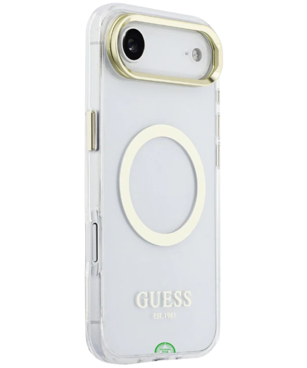 Hoesje voor iPhone 17 Air Crystal Halo Ring Case Opstaande rand aan voorzijde
