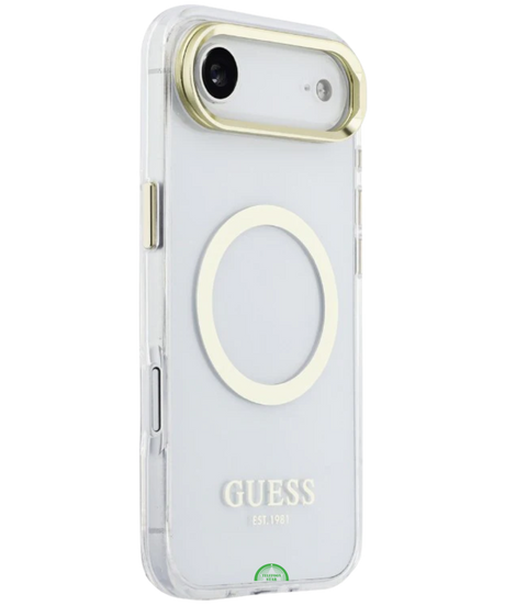 Hoesje voor iPhone 17 Air Crystal Halo Ring Case Opstaande rand aan voorzijde