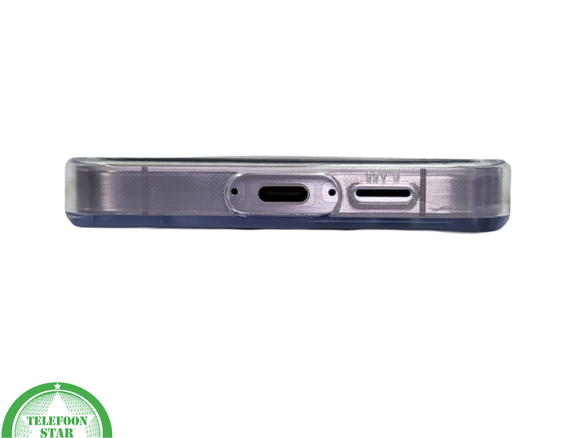Transparant groen knop Hoesje Samsung Galaxy A56 Schokbestendige Bescherming