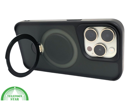 iPhone 15 Pro Achterkant Hoesje met Ringhouder &ndash; Elegant &amp; Functioneel Beschermhoesje