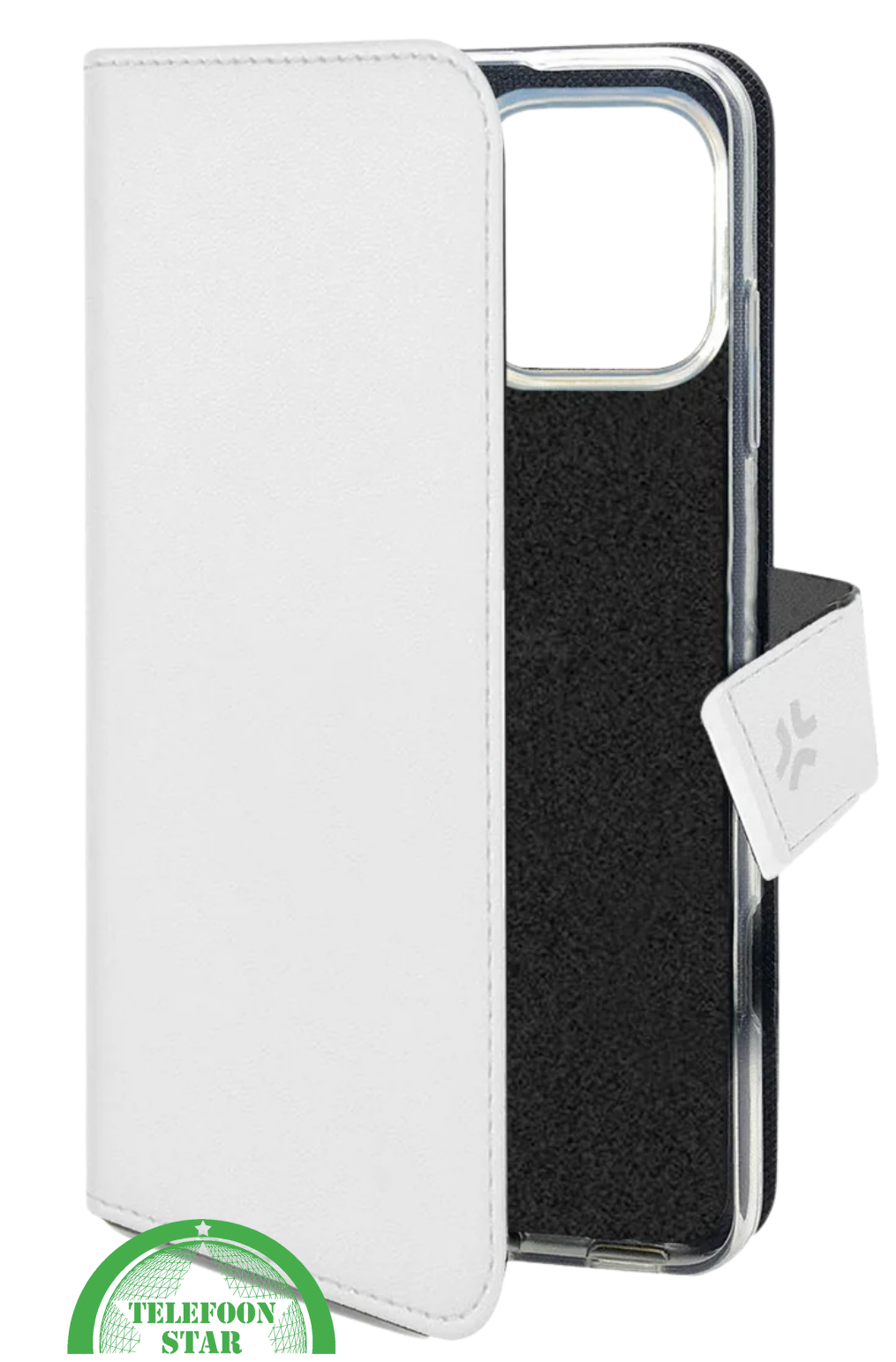 iPhone 16 Pro Bookcase Hoesje &ndash; Wit | Elegant Design met Volledige Bescherming