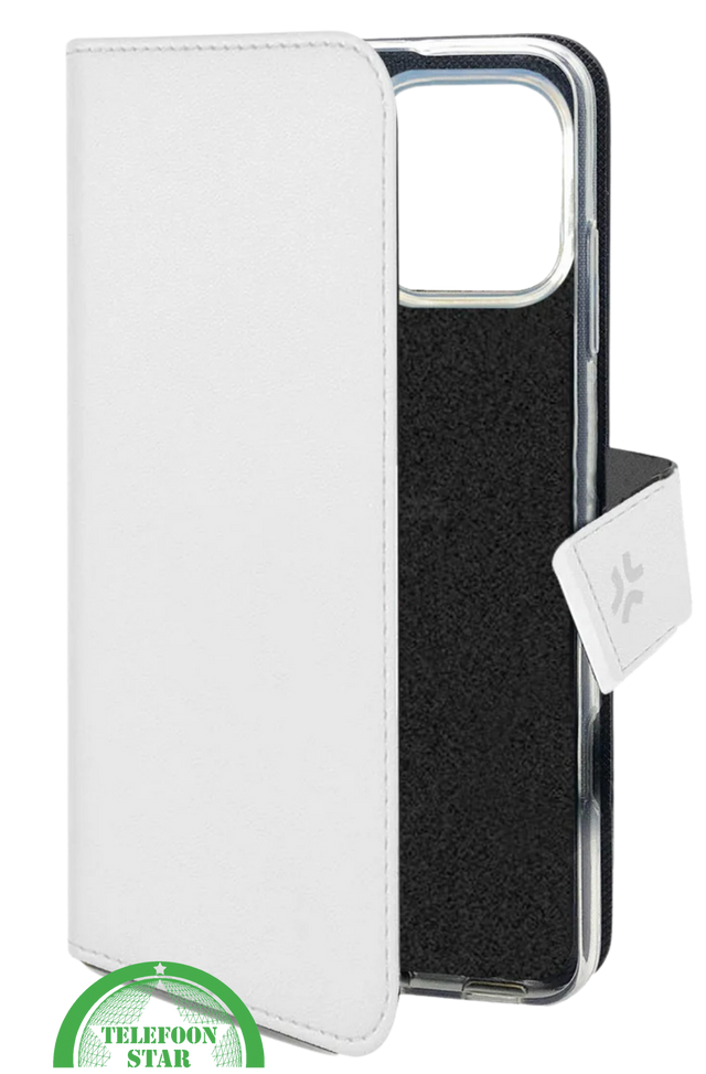 iPhone 16 Pro Bookcase Hoesje &ndash; Wit | Elegant Design met Volledige Bescherming