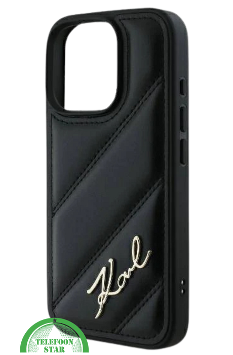 Hoesje voor iPhone 16 Pro Max Luxe Hoesje Zwart &ndash; Stijlvolle Bescherming met Elegant Design