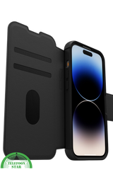 Zwart Bookcase Hoesje iPhone 14 Pro Max &ndash; Luxe &amp; 360&deg; Bescherming | Telefoonstar