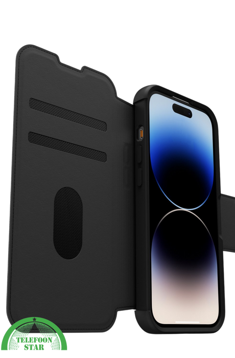 Zwart Bookcase Hoesje iPhone 14 Pro Max &ndash; Luxe &amp; 360&deg; Bescherming | Telefoonstar