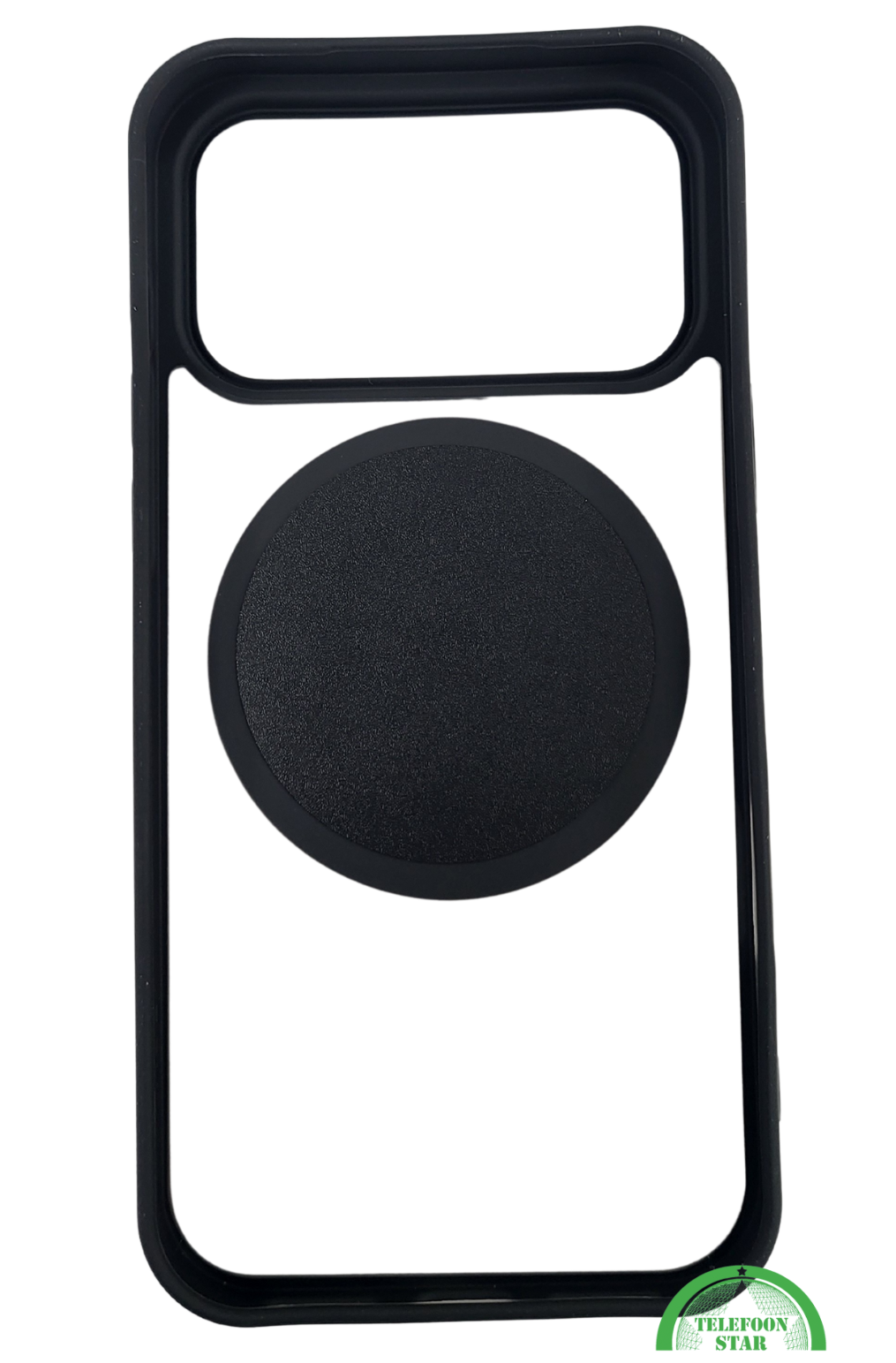 Mat Zwart iPhone 17 Pro Max Hoesje met Draaibare Ringstandaard