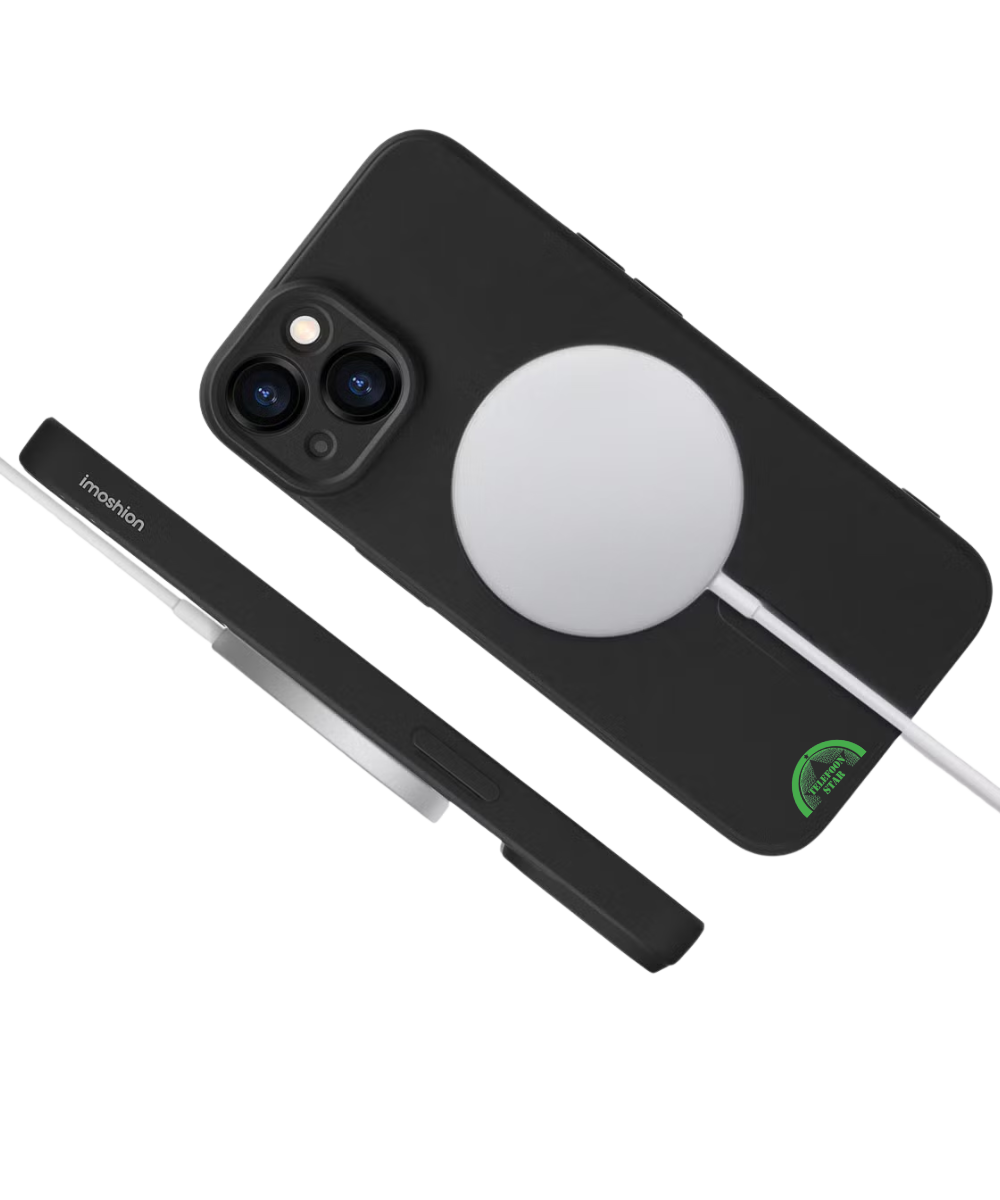 Hoesje voor iPhone 13 Zwart MagSafe, Silicone, Slank, Beschermend