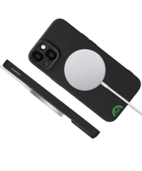 Hoesje voor iPhone 13 Zwart MagSafe, Silicone, Slank, Beschermend