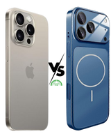 iPhone 15 Pro Max naar iPhone 17 Pro Max Blauw Transformer Flex Case