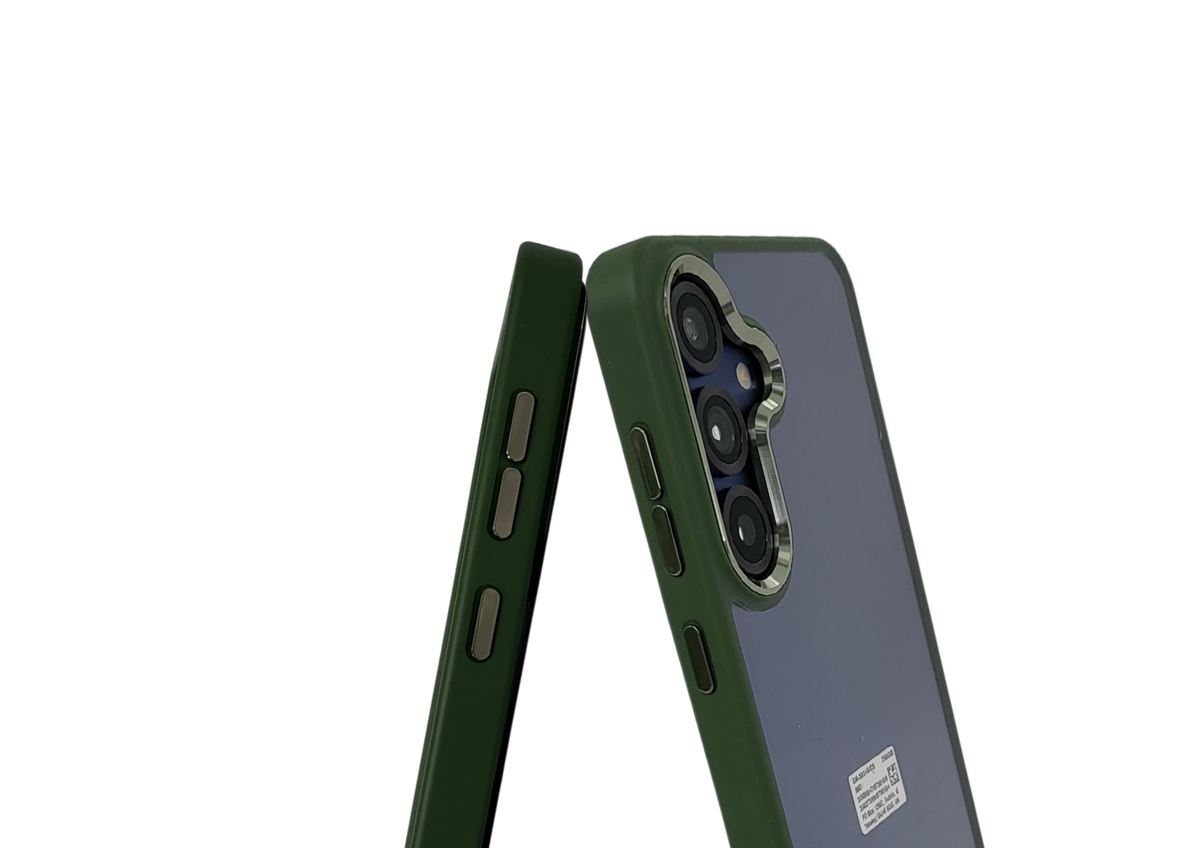 Hoesje voor Samsung Galaxy S26 Plus Transparant met Groene Randen
