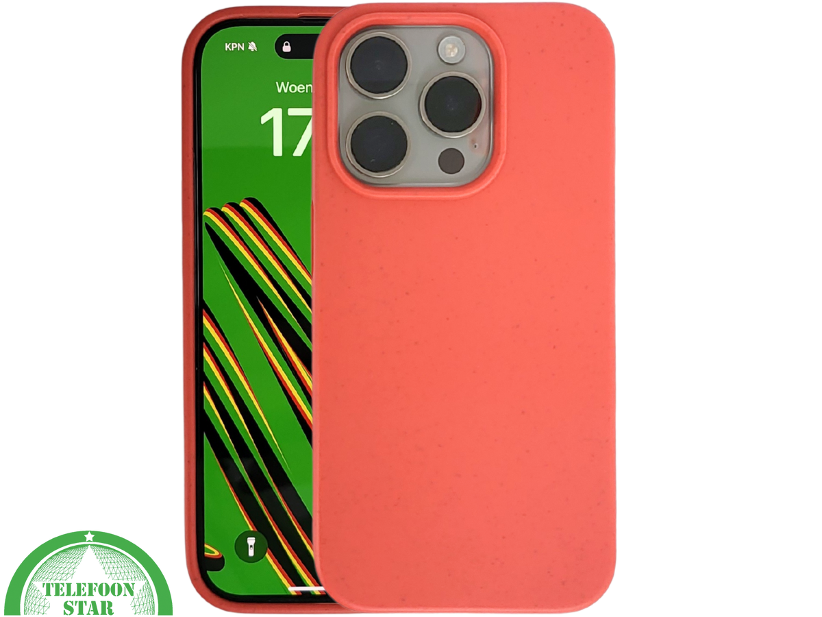 Rood iPhone 15 Pro Hoesje &ndash; Minimalistisch, Slank &amp; Opvallend | Telefoonstar.nl