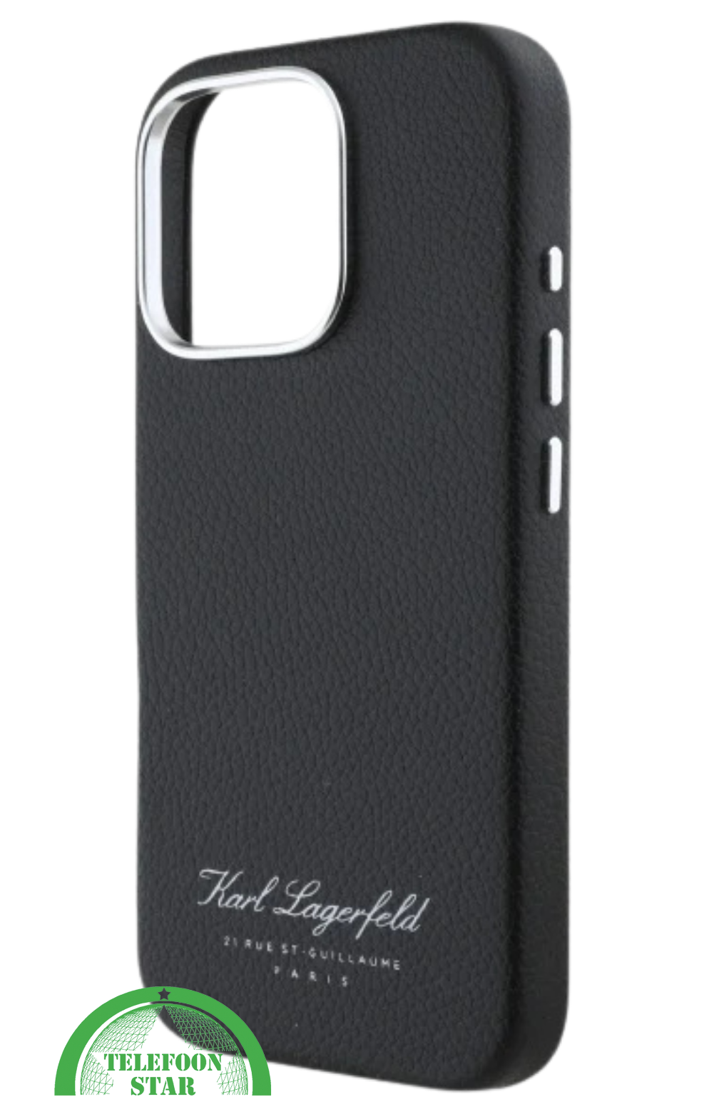 iPhone 16 Pro Leren Hoesje &ndash; Zwart | Luxe Bescherming met Tijdloos Design