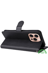 Bookcase Hoesje voor iPhone 16 Pro Max - Zwart Magnetische sluiting voor veilige bescherming | Telefoonstar