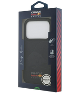 Hoesje voor iPhone 17 Pro Zwart met Sportieve carbon look achterkant