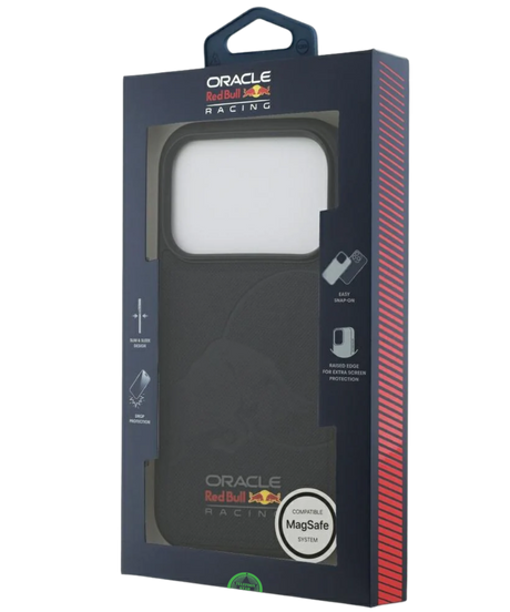 Hoesje voor iPhone 17 Pro Zwart met Sportieve carbon look achterkant