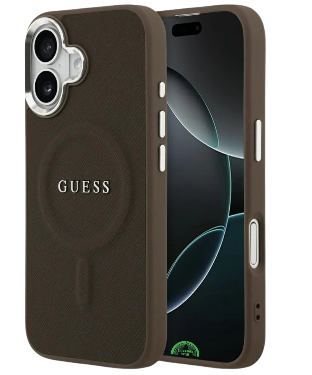 Hoesje iPhone 17 Bruin MagSafe CarbonGrip Case Sterke Slank