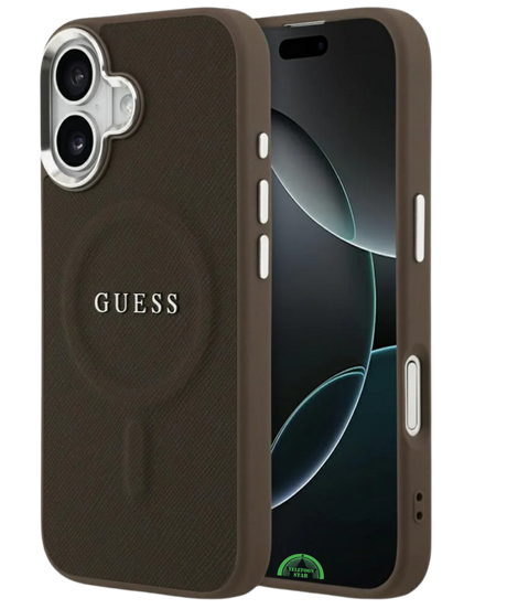 Hoesje iPhone 17 Bruin MagSafe CarbonGrip Case Sterke Slank