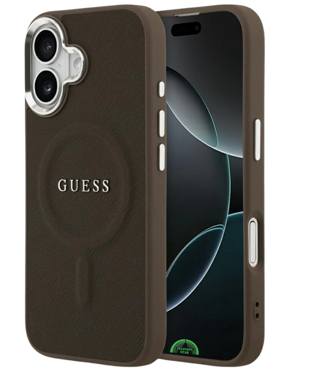 Hoesje iPhone 17 Bruin MagSafe CarbonGrip Case Sterke Slank