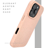 iPhone 16 Pro Lichtroze Eco Hoesje Biologisch Afbreekbare Matte Bescherming