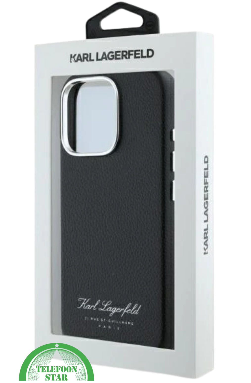 iPhone 16 Pro Leren Hoesje &ndash; Zwart | Luxe Bescherming met Tijdloos Design