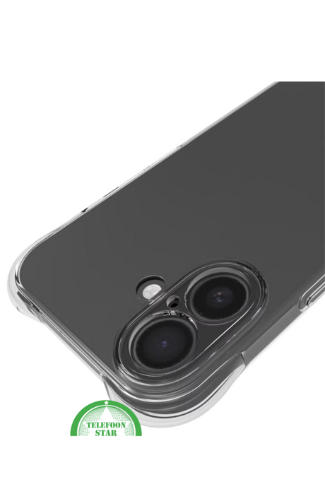 Siliconen Case Hoesje voor iPhone 17 &ndash; Slank, Schokbestendig &amp; Transparant Antishock | Telefoonstar