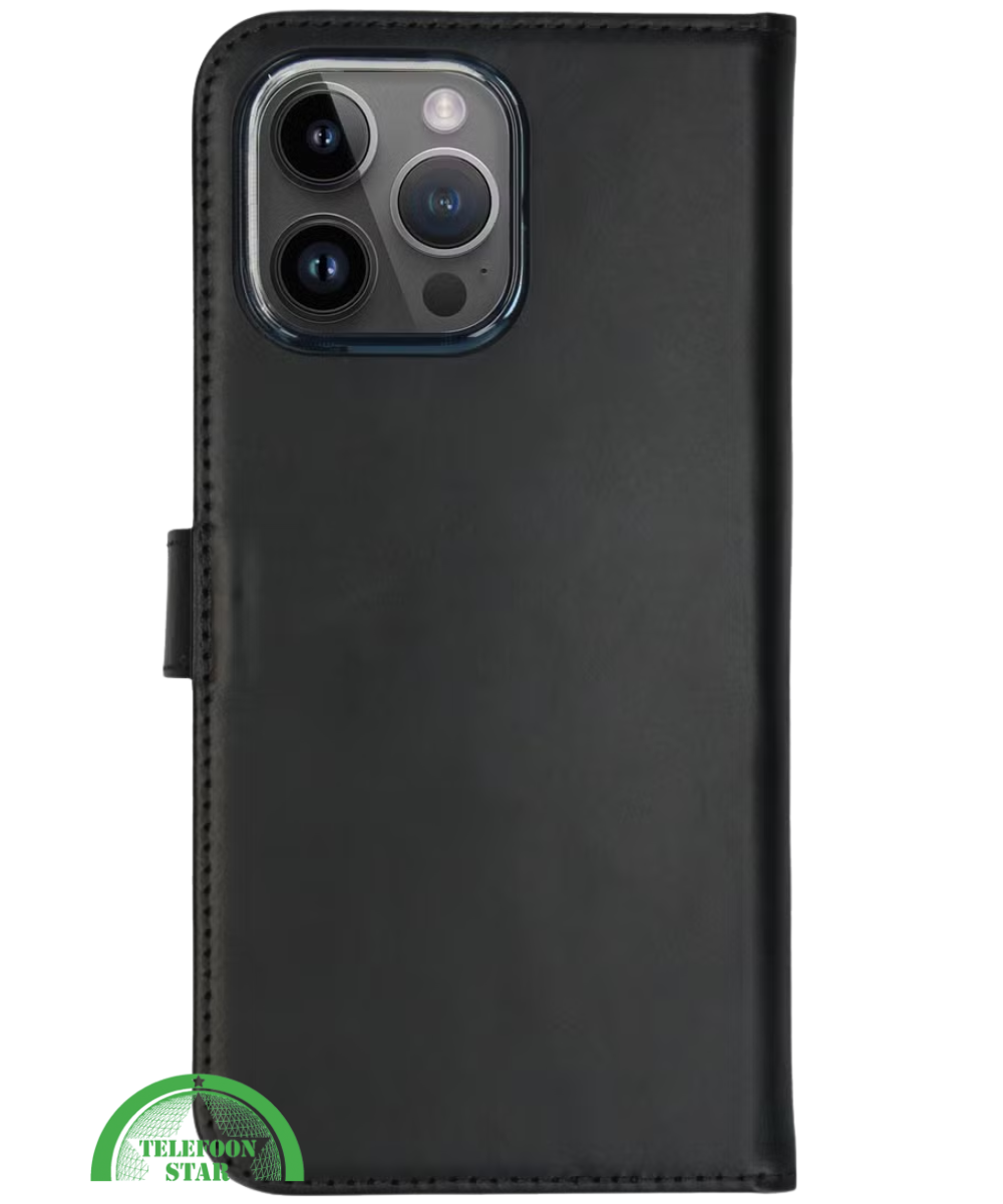 Bookcase Hoesje voor iPhone 13 Pro Max Zwart Elegant, Praktisch &amp; Bescherming